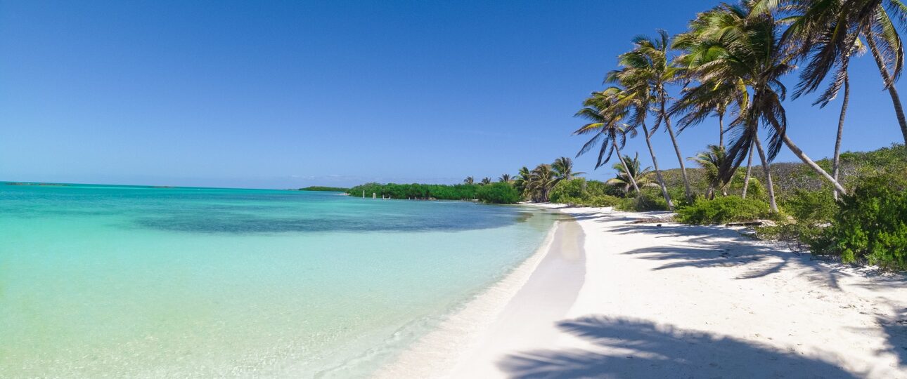 Cancun white sandy beach