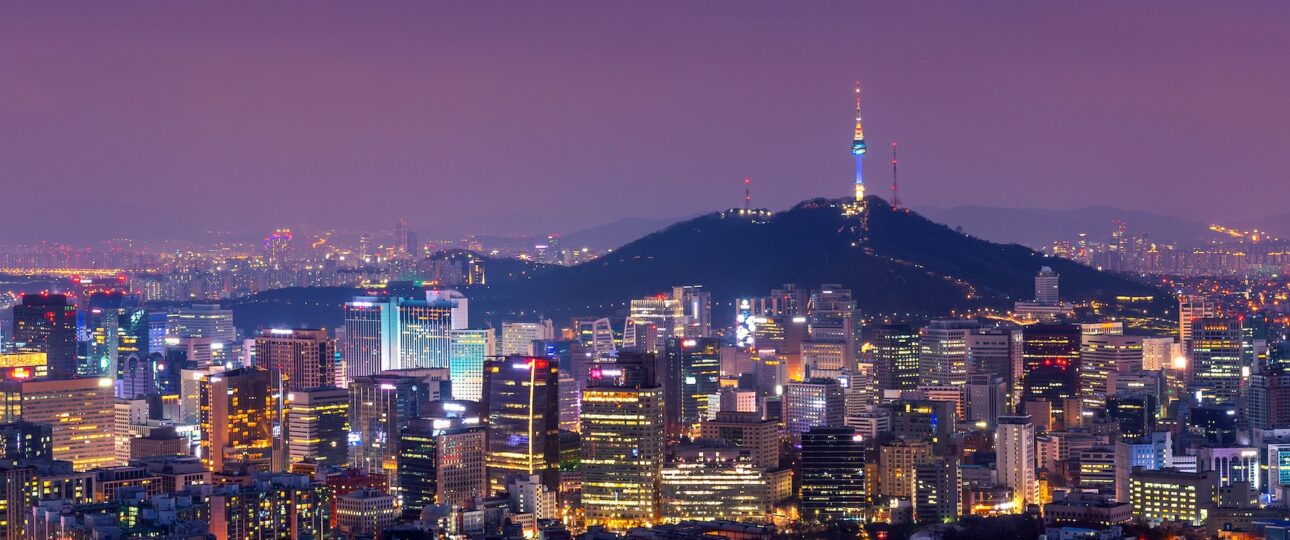 Seoul skyline night