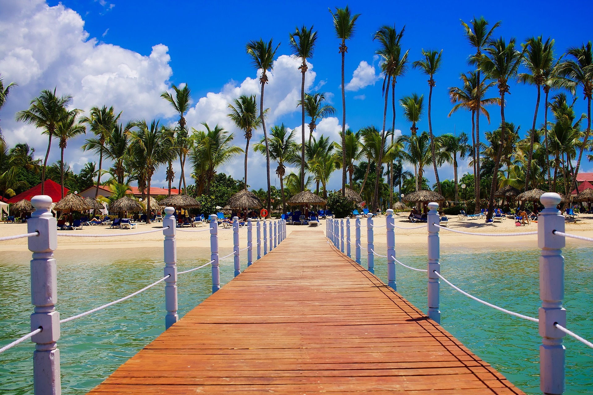 Tropical beach Dominican Republic